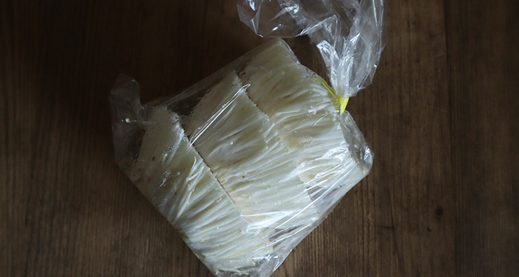 えのきの軸をステーキに!えのきの貝柱